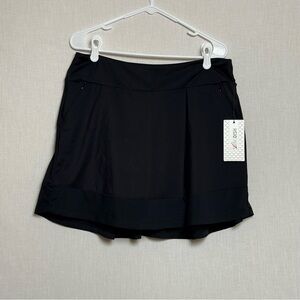 SwingDish Marble Opal Black Golf Skort Womens Large Athletic Skirt Skort NWT
